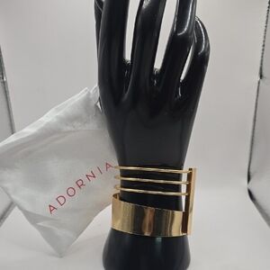 NWT Adornia Gold Statement Cuff Bracelet